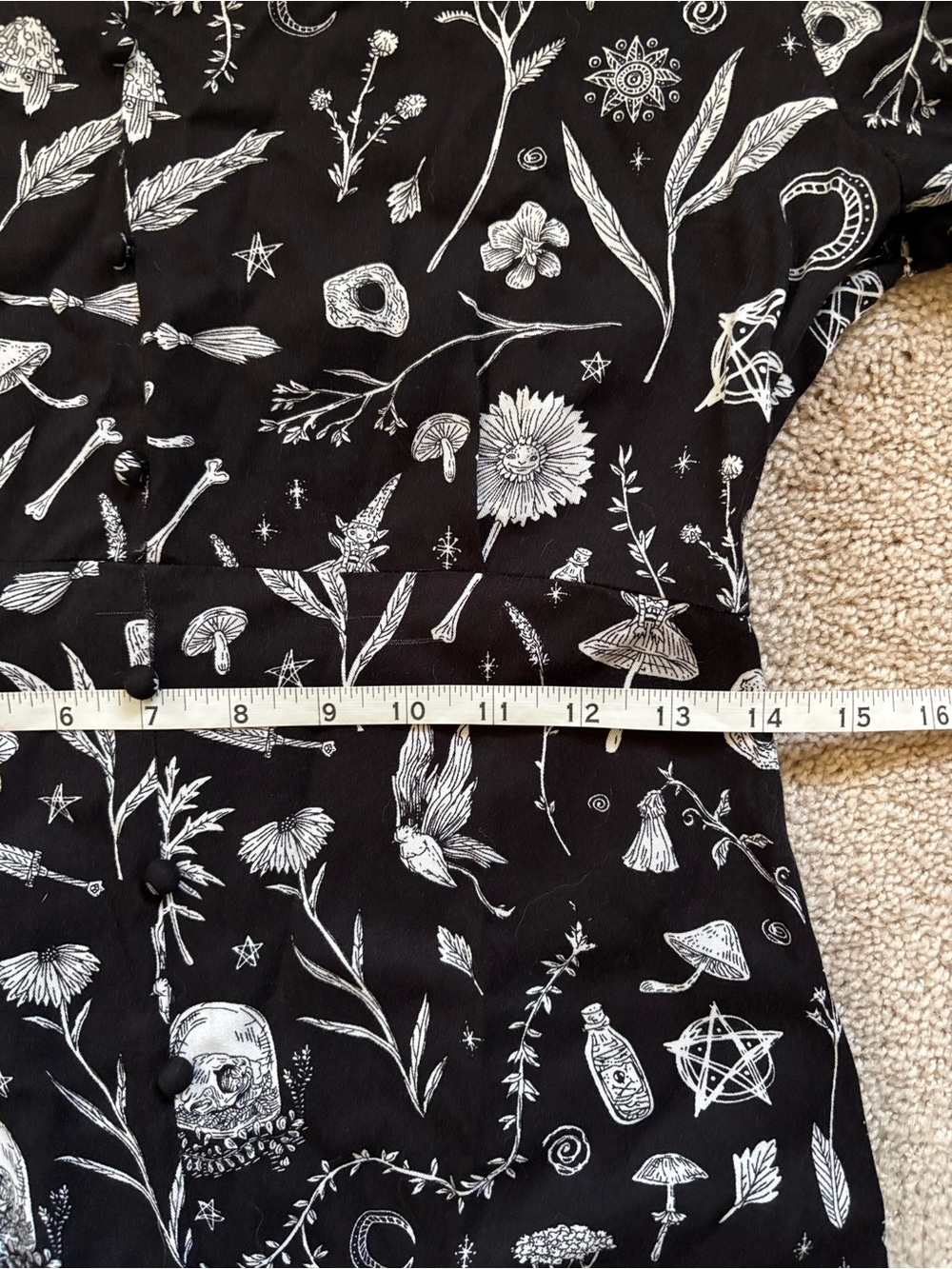 Disturbia | Hedgewitch V Neck Midi Dress - Picture 15 of 15